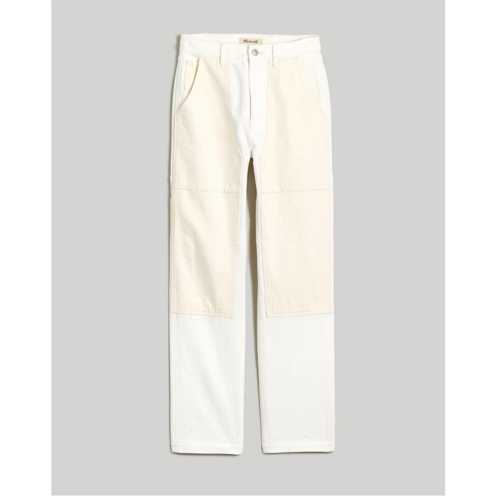 Madewell The Perfect Vintage Straight Leg Jean Two Toned Workwear Edition NWT
